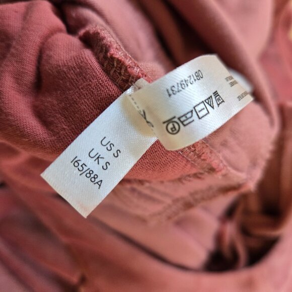 Anthropologie Velvet Jumpsuit, Pink, Mauve, Soft Girl, Feminine, Loungewear S - Picture 8 of 9